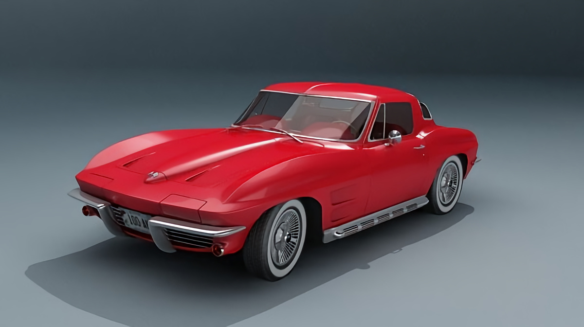 Click to Enlarge-Esc to Close Corvette Generations/C2/C2 1964 Red Stingray 01.jpg